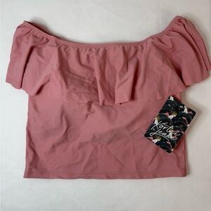 Kortni Jeane Ruffle Around Swimsuit Bikini Top